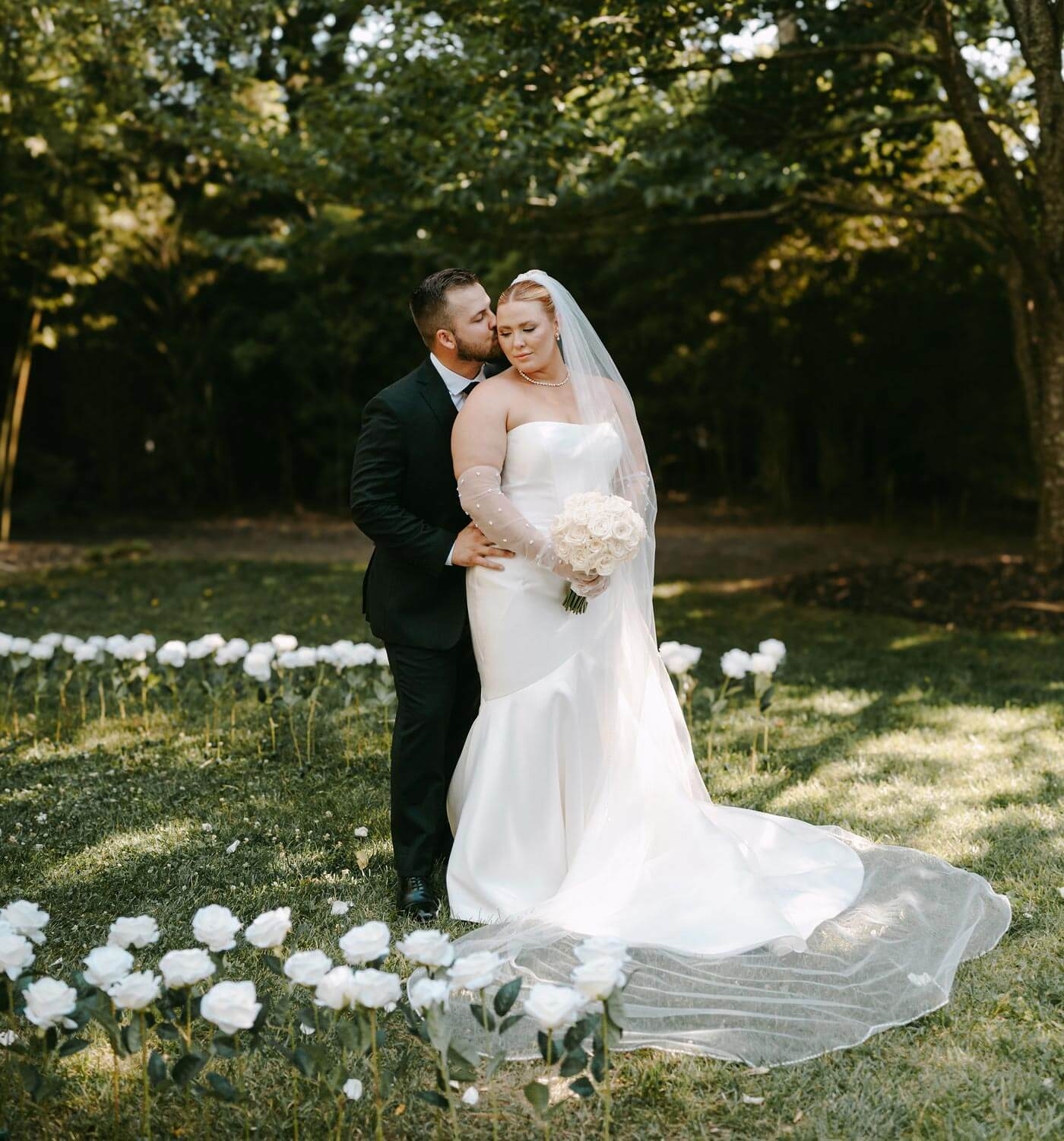 Photo of the real bride and groom