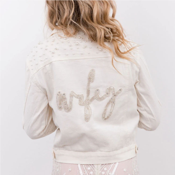 Beaded hotsell bridal jacket