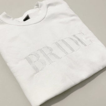 Heirloom Bridal Style #Bride Embroidered Sweatshirt #1 default thumbnail
