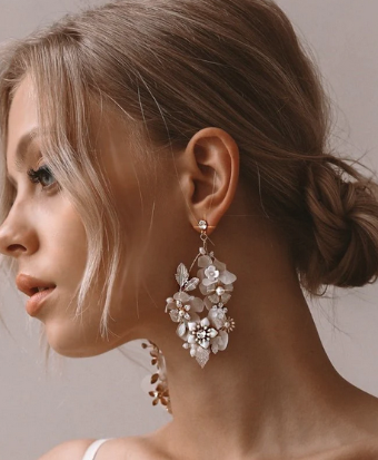 Heirloom Bridal Style #Lilly Fluer Earrings E037 #0 default thumbnail