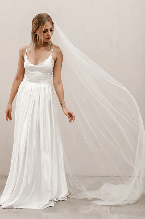Heirloom Bridal Style #Cluster Pearl Veil V010 Default Thumbnail Image