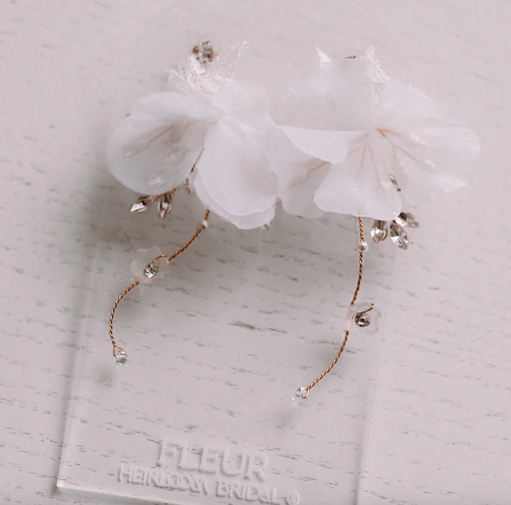 Heirloom Bridal Style #Dahlla Fleur Earrings E042 Default Thumbnail Image