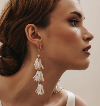 Heirloom Bridal Style #Aster Fleur Earrings E038 #0 default Gold thumbnail