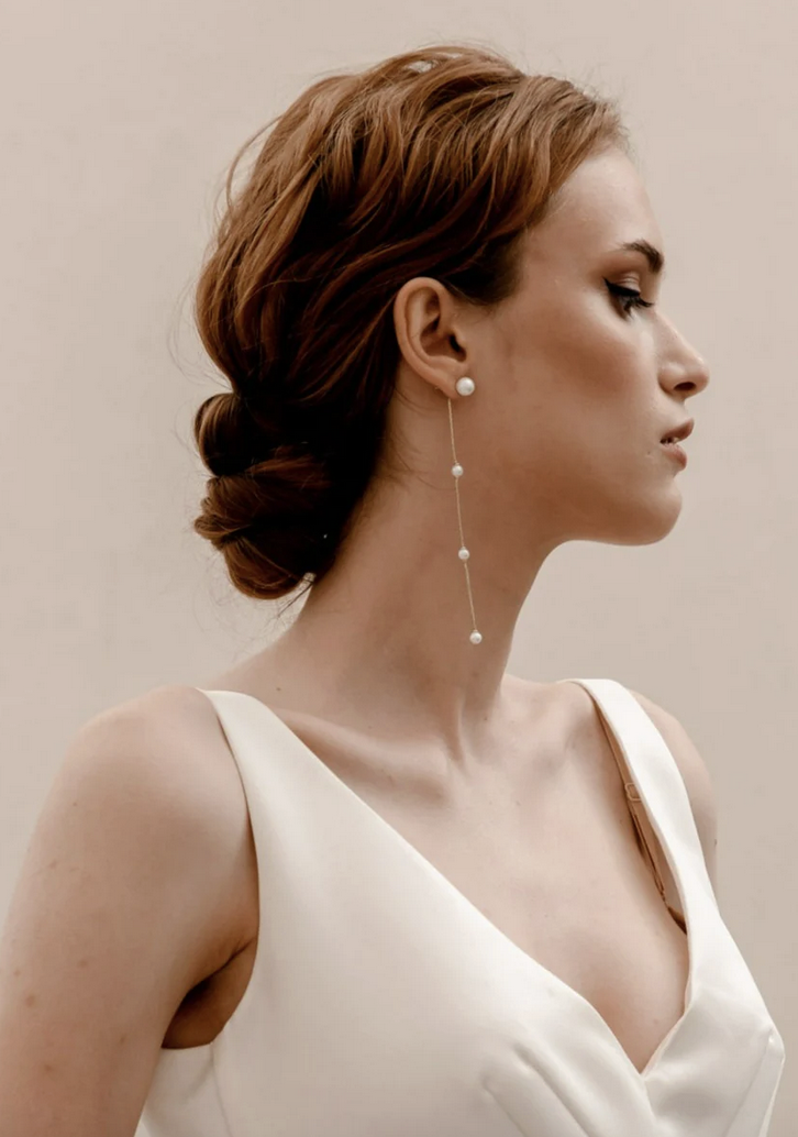 Heirloom Bridal Style #Pearl Drop Earrings Default Thumbnail Image