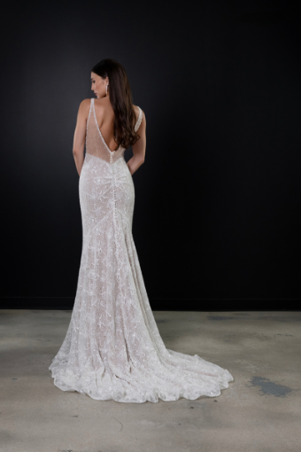 Martina Liana Style #1697 #1 (IVRM-PL) Ivory Lace & Tulle over Rum Gown w Porcelain Tulle Illusion thumbnail