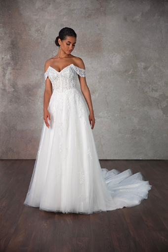 Essense of Australia Style #D4098 #2 (IV-IV) Ivory Lace and Tulle over Ivory Gown thumbnail