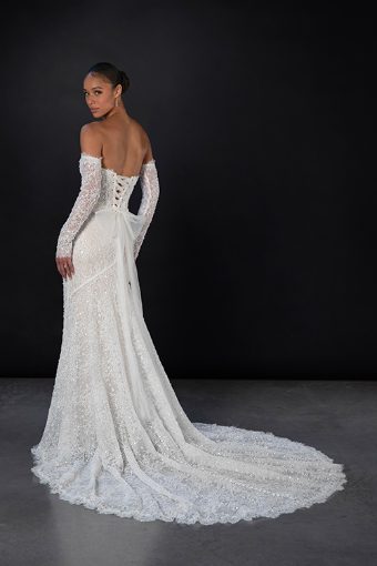 Martina Liana Style #1860 #1 (IV-IV) Ivory Lace and Tulle over Ivory Gown thumbnail