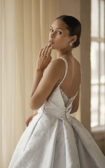 Martina Liana Luxe Style #LE1360 #1 Silver Dove Satin thumbnail