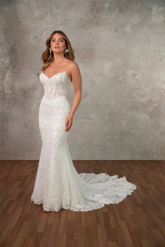 Essense of Australia Style #D4368 #0 default (IV-IVR) Ivory Lace and Tulle over Ivory Gown thumbnail