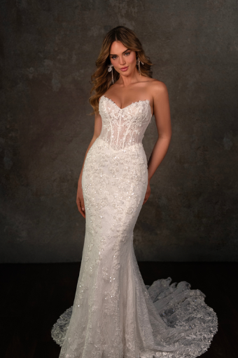 Essense of Australia Style #D4368 #2 default (IV-IVR) Ivory Lace and Tulle over Ivory Gown thumbnail