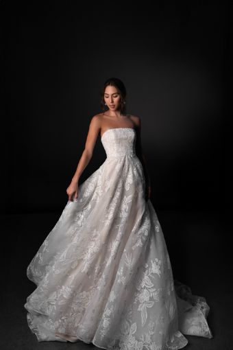Martina Liana Style #ML1996 #2 default (IV-IV) Ivory Lace Tulle and Regal Organza over Ivory Gown thumbnail