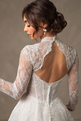 Essense of Australia Style #D4554 #2 default (IV-IV) IVORY LACE OVER IVORY GOWN thumbnail