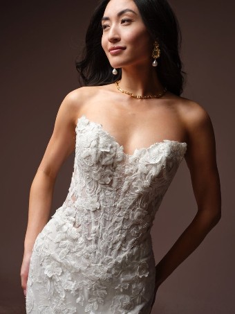 Maggie Sottero Style #Estelle #1 All Ivory (gown with Ivory Illusion) thumbnail