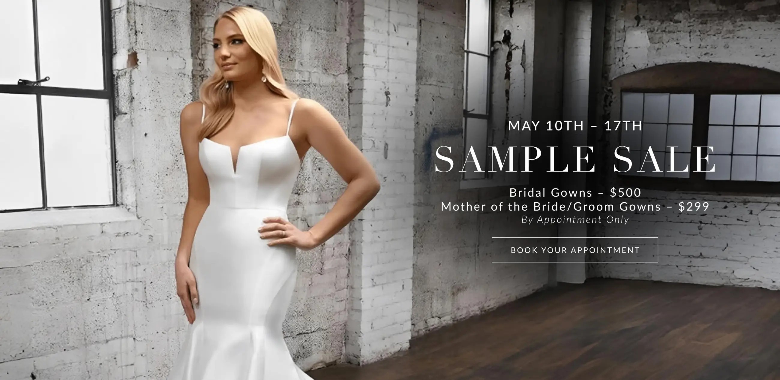 Sample Sale Banner for Desktop